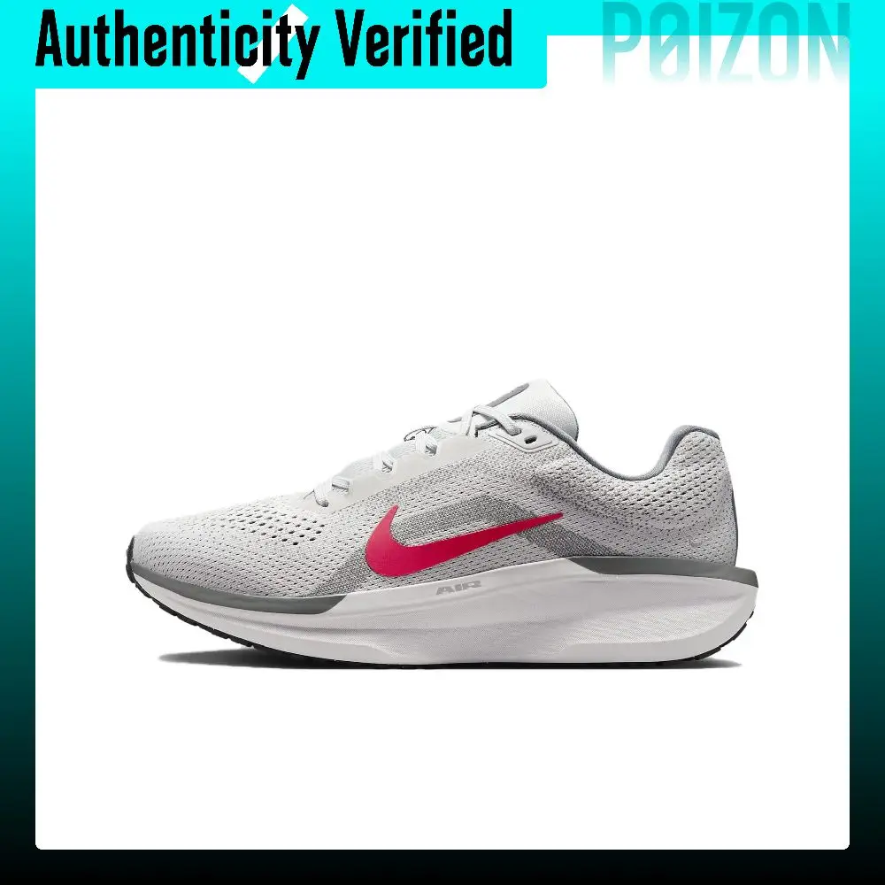 Nike Winflo 11 Soft And Comfortable Breathable Low top Casual Training Running Shoes Men's Gray Red FJ9509-005