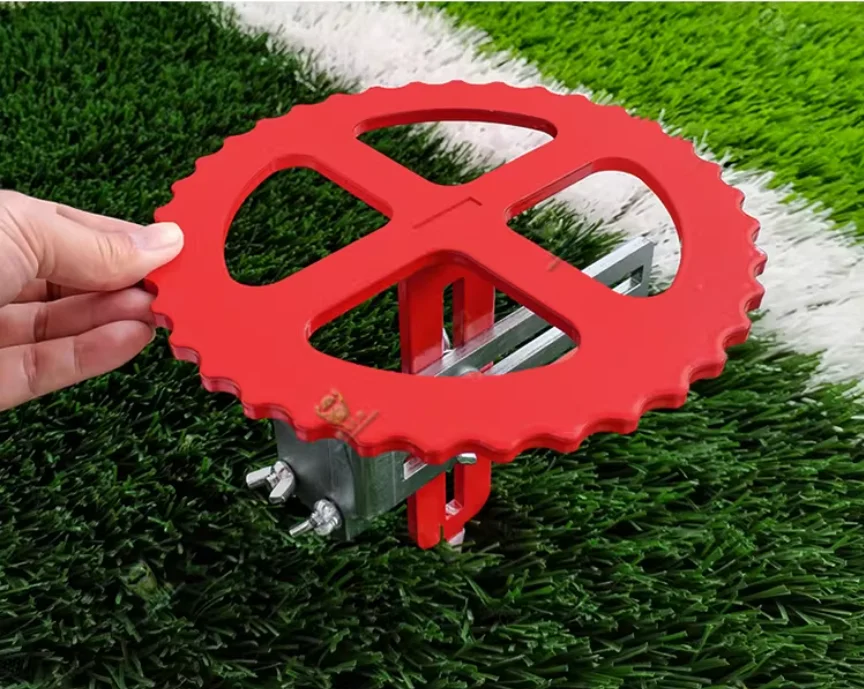 Oulin Steel Rubber 1.5mm Thick Court Installation Line Cutter Artificial Turf Marking Durable Outdoor Tool for Soccer Fields
