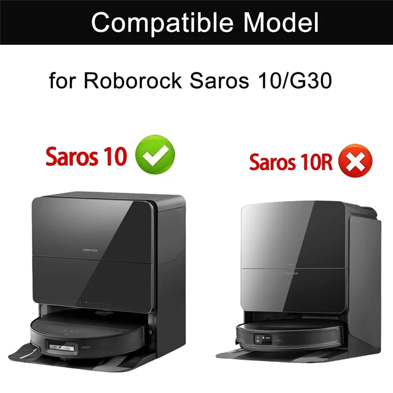

Комплект аксессуаров A61I для пылесоса Roborock Saros 10/S9 Maxv Ultra, двойная основная щетка, подушечки для швабры, фильтры HEPA, мешки для пыли