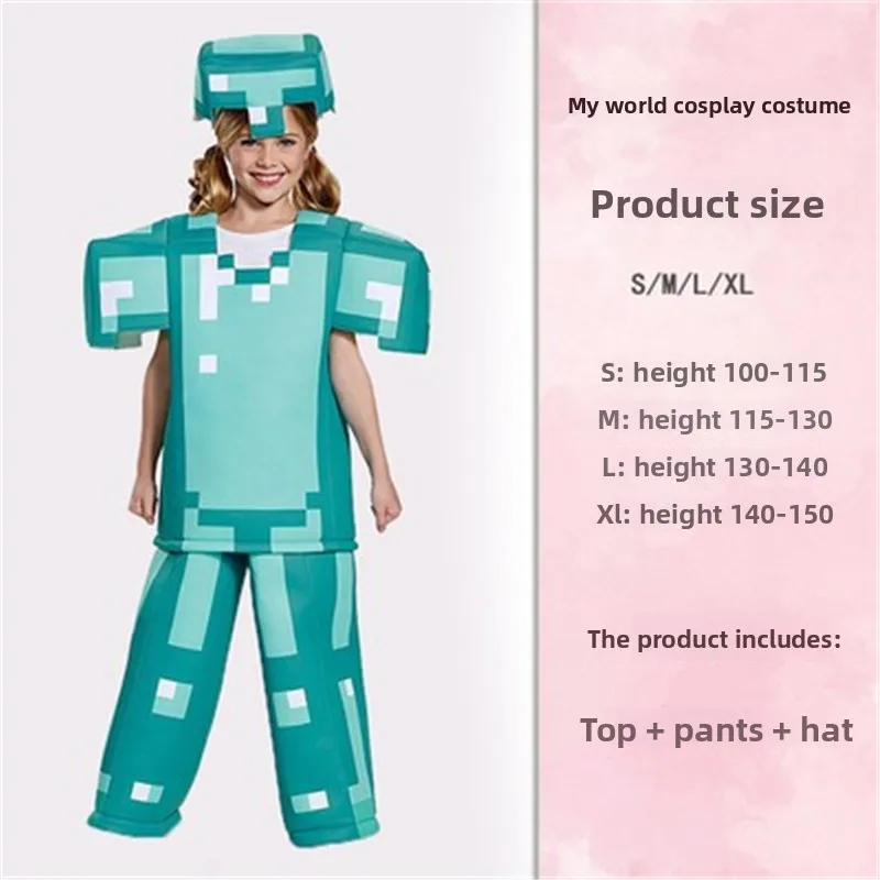 

Костюм World of Warcrt Diamond Dragon COS, детский сценический наряд, игра на Хэллоуин, полиэфирное волокно 00%