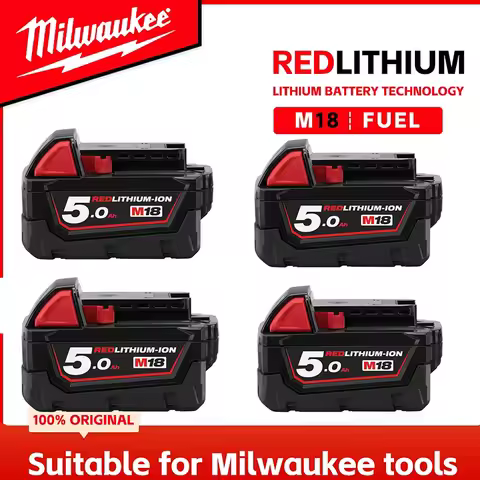 Replacement For Milwaukee M18 8.0Ah Battery 18V Li-ion Battery 48-11-1880 48-11-1860 48-11-1850 Power Tool Battery