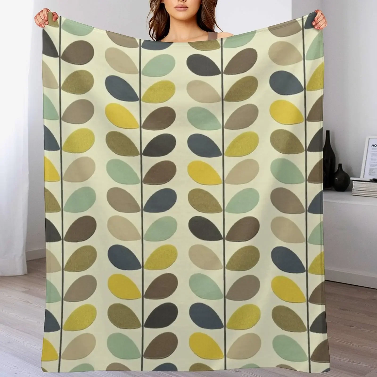 

Orla Kiely Throw Blanket Blankets For Sofas Comforter Retros Moving Blankets