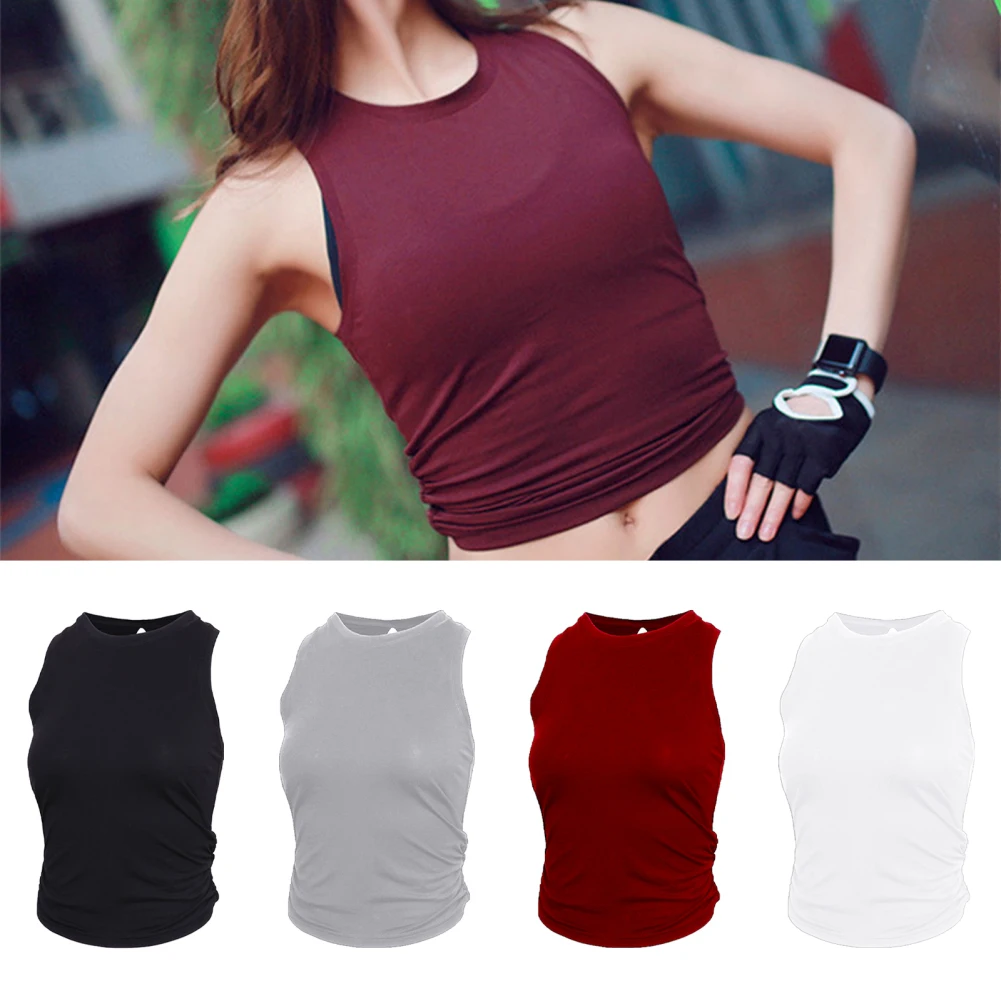 

Women Yoga Workout Tank Tops Open Back Sleeveless Breathable Quick-dry Workout Tops Dance Clothes For Women