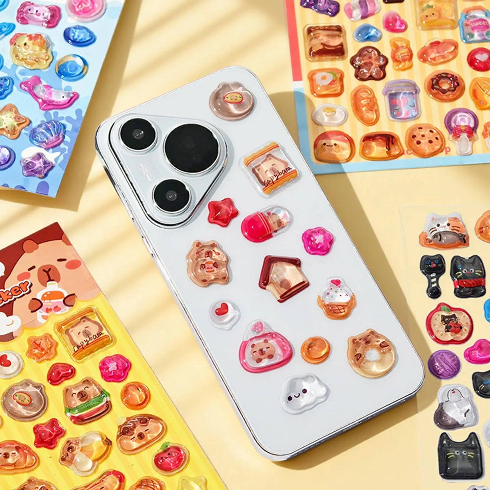 Cute 3D Stickers Scrapbooking Labels Decorative Stickers for Decoration Smartphone Birthday Classroom Business Teacher School