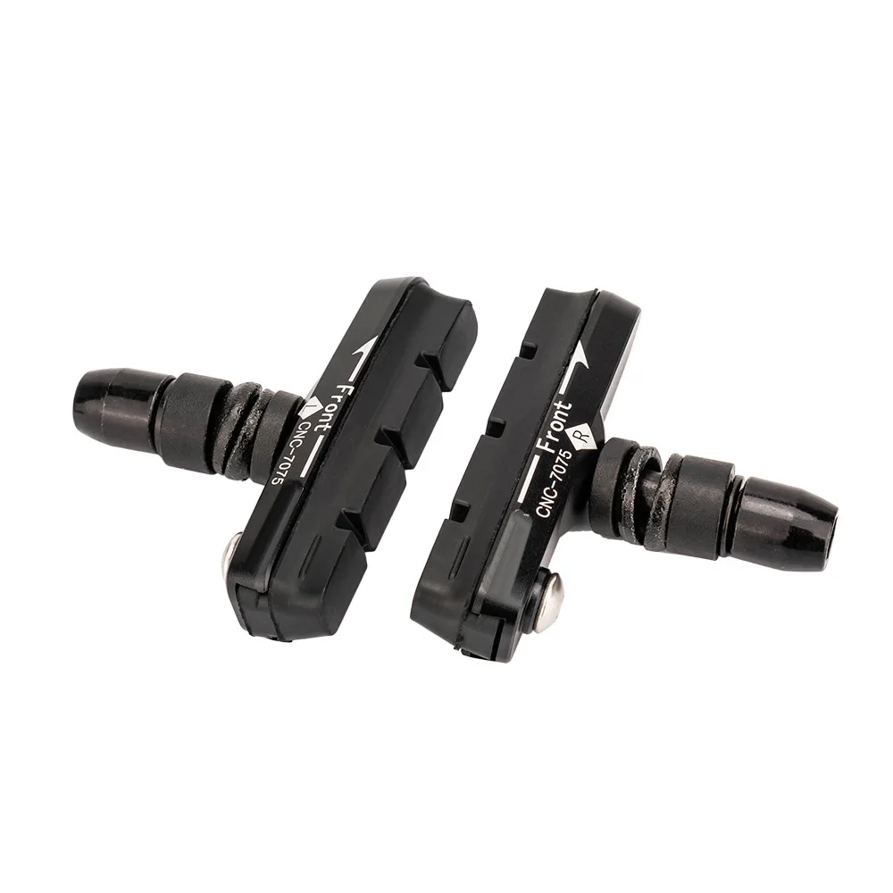 Pastillas de freno VBrake de goma premium + aleación de aluminio para bicicleta en negro, rojo, azul, dorado, plateado y morado