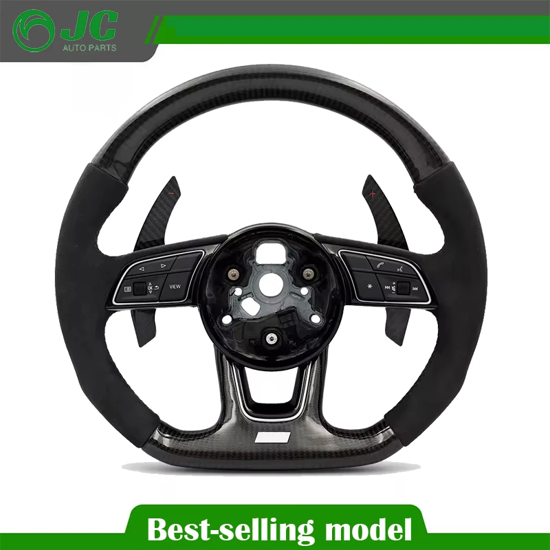 Custom Alcantara Carbon Fiber Steering Wheel for Audi A3 A4 A5 A6 A7 Q5 Q7 S3 S4 S5 S6 RS3 RS5 RS7 B7 B8 B9 C6 C7 C8 8V