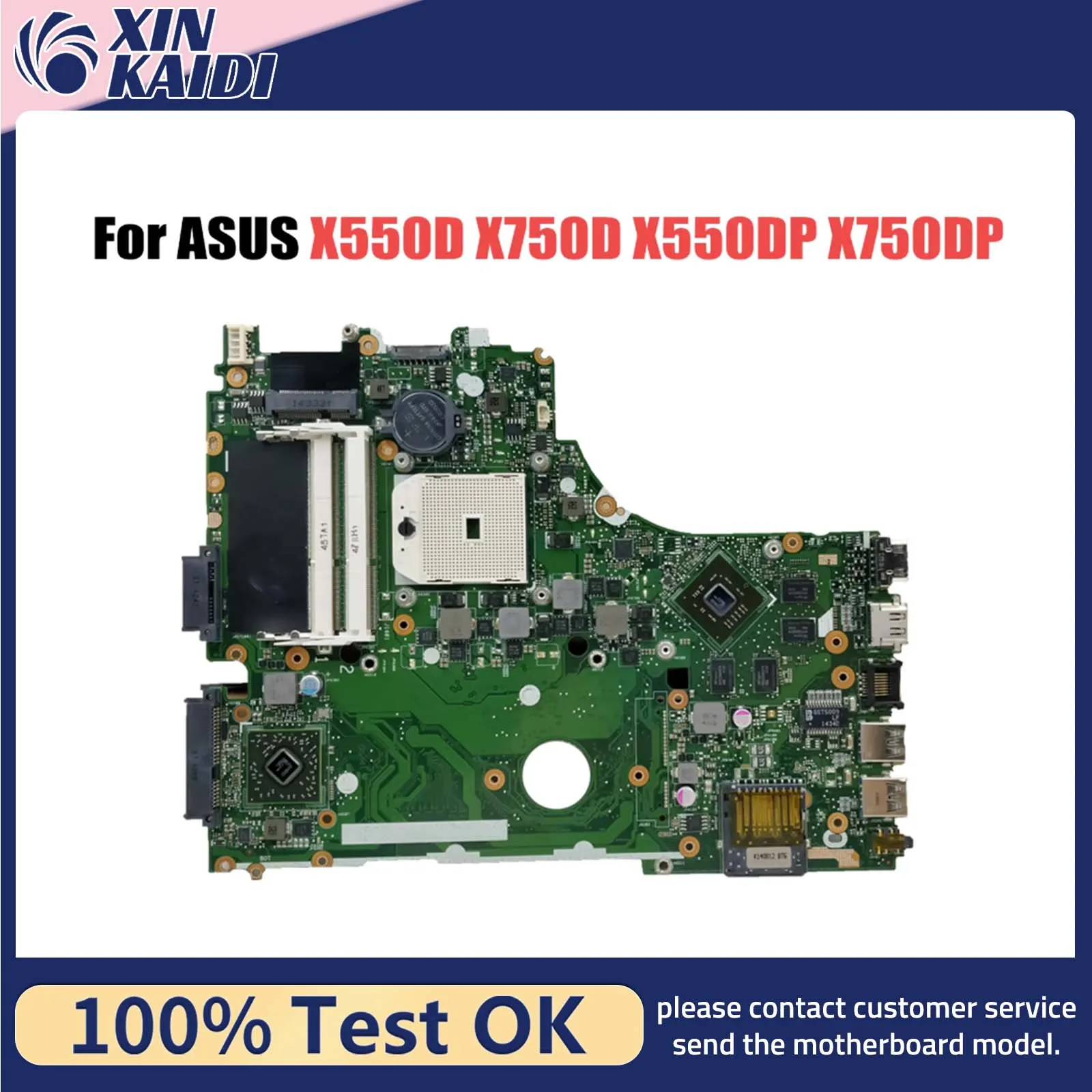 

X550/X570 Mainboard For ASUS X550D X750D X550DP X750DP A550D F550D K550D Laptop Motherboard LVDS or EDP