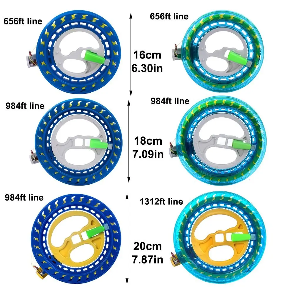 Uchwyt z żyłką 1312 stóp Kołowrotek latawca 16/18/20 cm W zestawie z blokadą Szpula sznurkowa Skręcana żyłka Uchwyt Narzędzie Sznurek latający