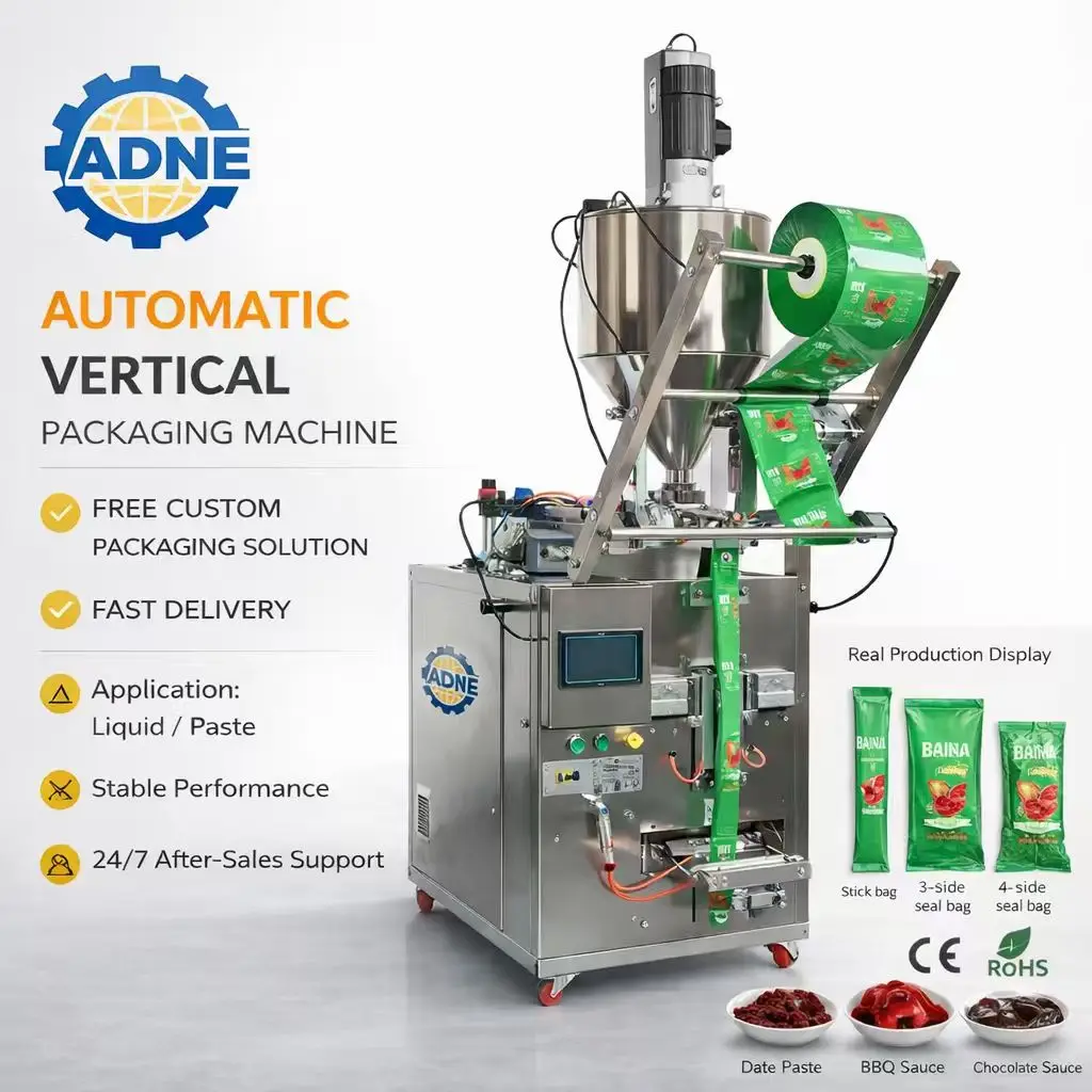 Multi-function Paste Sachet Filling Machines Stick Bag Tomato Sauce Cream Packing Food Liquid Packaging Machine