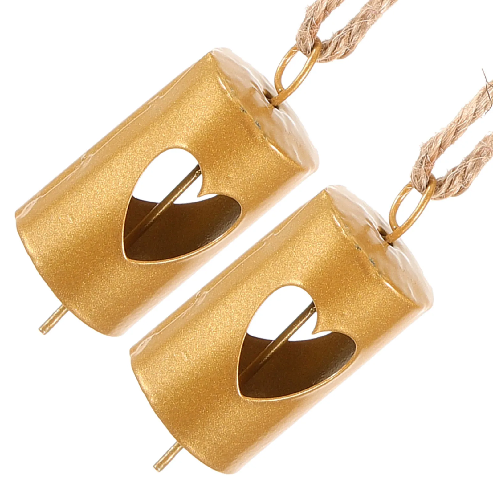 

2 pcs Metal Bells Vintage Xmas Decorative naments Christmas Decor Bells for Home Party Christmas Celebrations Festive Wall