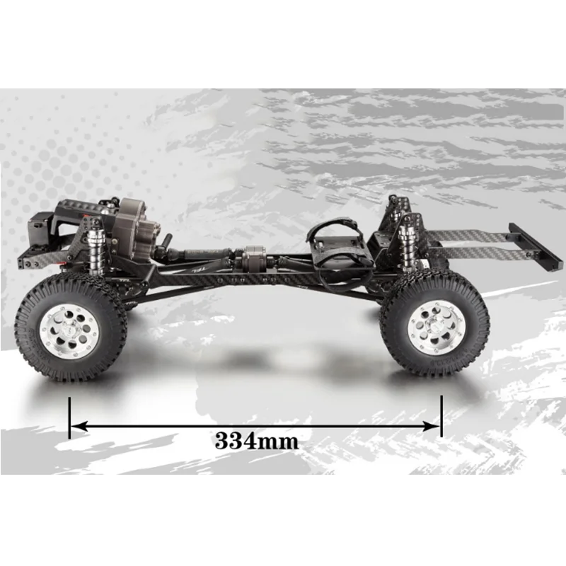 TFL 1/10 RC Car Remote Control Crawler KIT D110 CNC Metal Chassis 334MM WB W Shell Outdoor Toys For Boys Gift TH01740