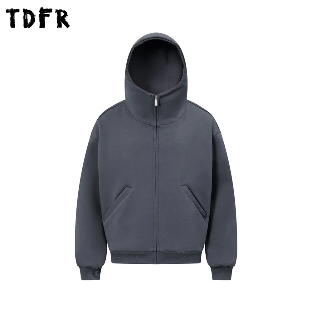 Simple Letter Embroidery Hooded Sweatshirts Mens Spring Streetwear Drop Shoulder Long Sleeve Loose Hoodies Men