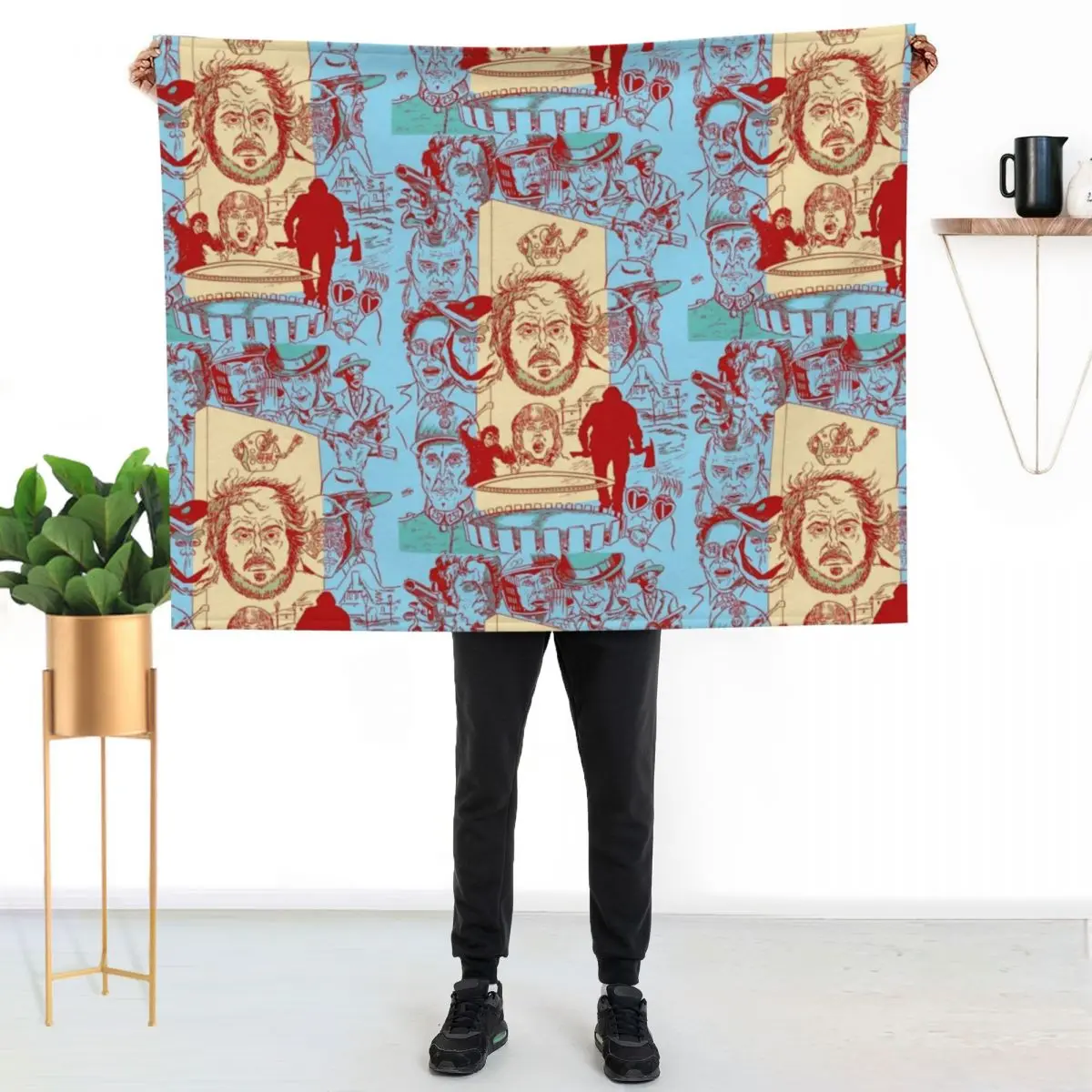 

The Many Faces of Kubrick Throw Blanket Stylish Warm Blanket for Living Room Bedroom