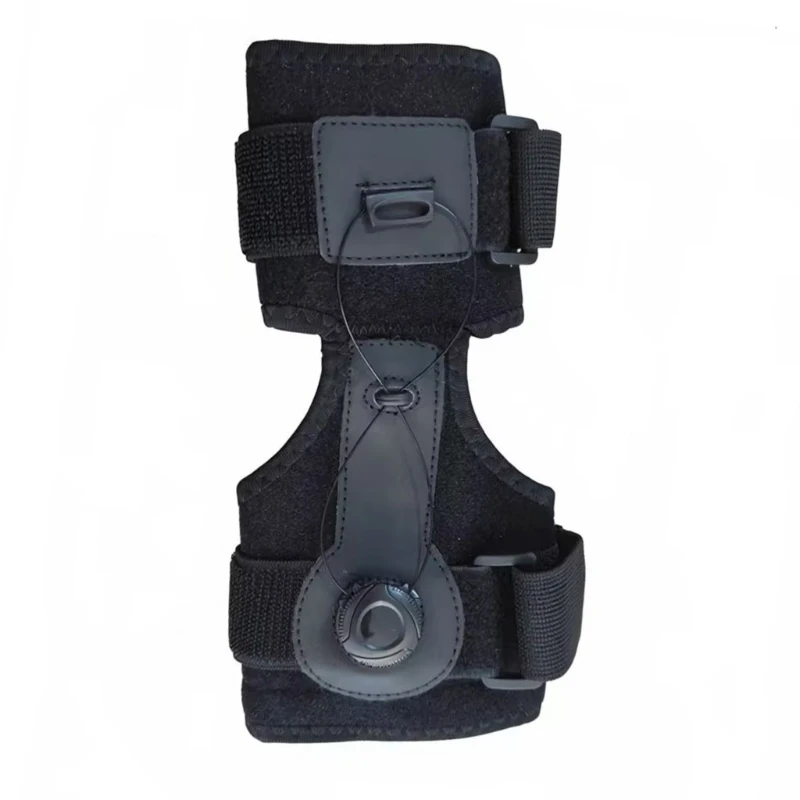 A0KA Breathable Ankle Guard with Rotatable Knob Adjuster Fabric Texture Suitable for Adjustable Fit During Training