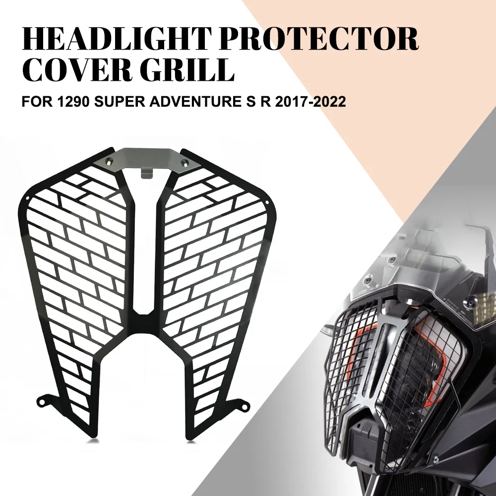 

Motorcycle Accessories Headlight Head Light Guard Protector Cover Protection Grill For 1290 Super Adventure S R 2017-2022 2021