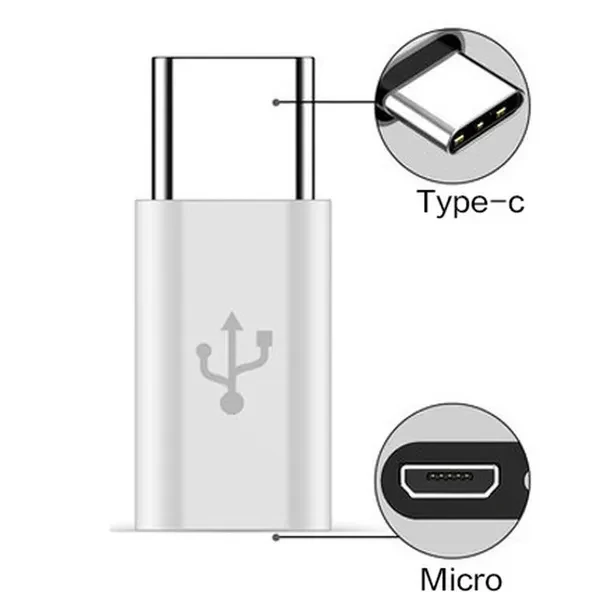 Type C to Micro USB and Micro USB to Type C Adapter Connector USB C Micro Charger Adapter for Xiaomi Redmi Huawei Converter