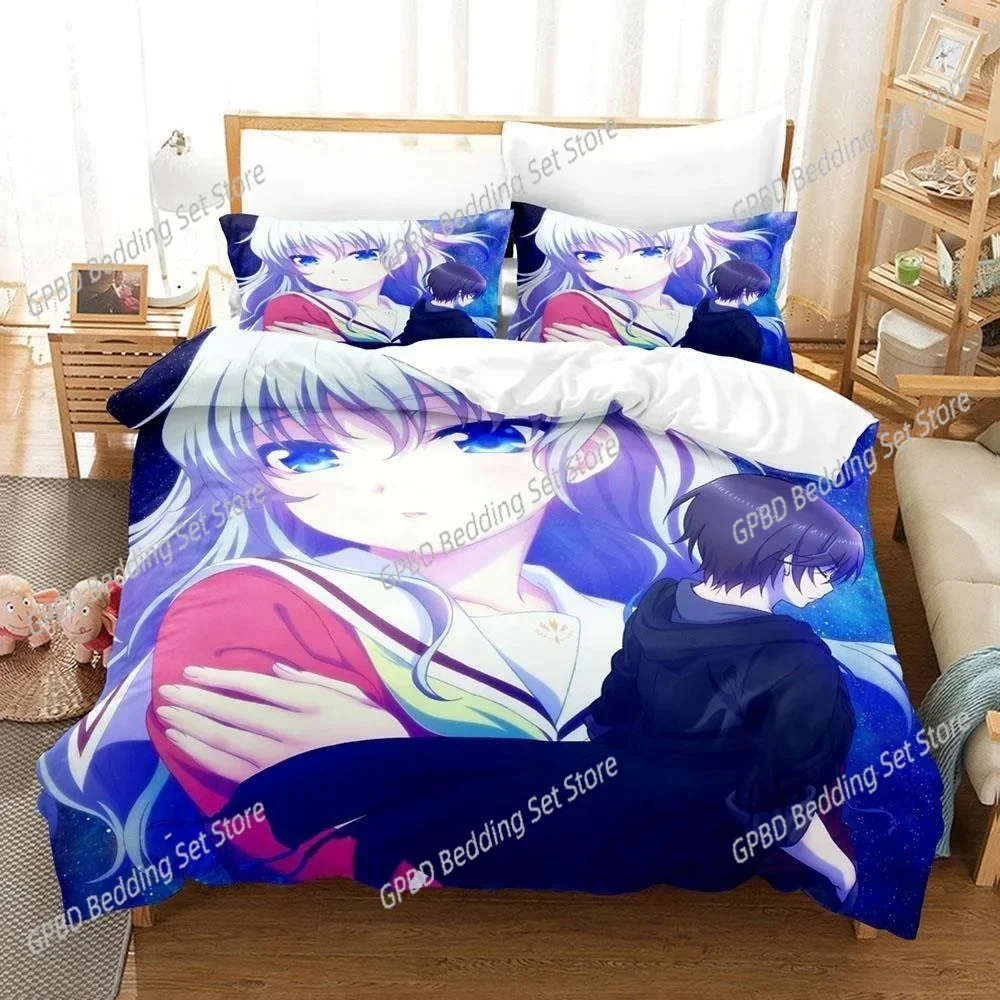 

New 3D Kawaii Girls Charlotte Comfortable Duvet Quilt Cover Pillowcase Bedding Set Children Bedroom Decoration Home Textile