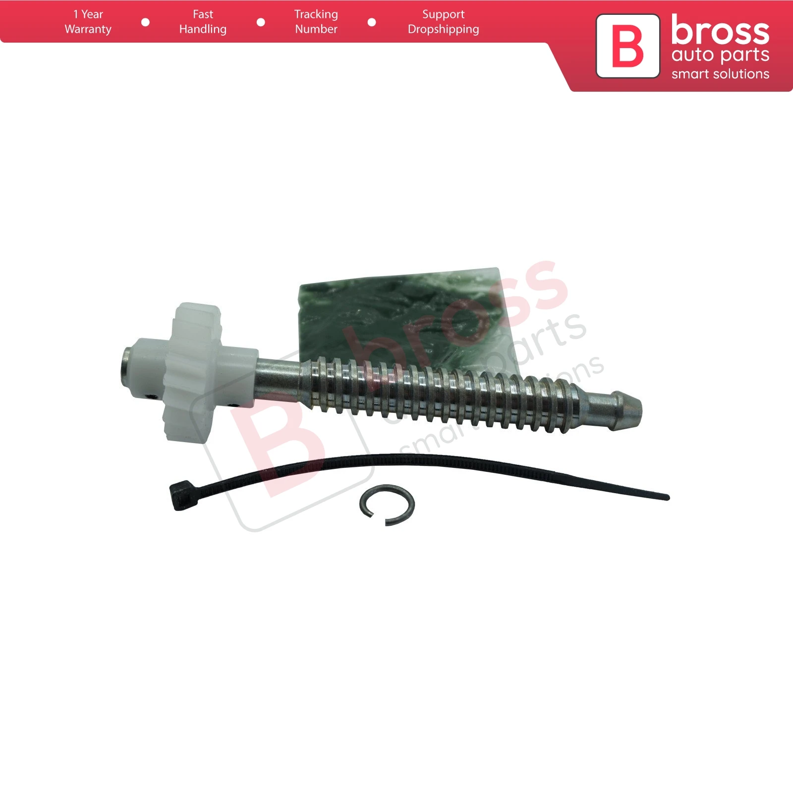 Bross BGE569 Seat Height Adjuster Motor 5609510 Repair Plastic Gear 11 cm Axis for Ford Mondeo Galaxy S-Max Jaguar Fast Shipment