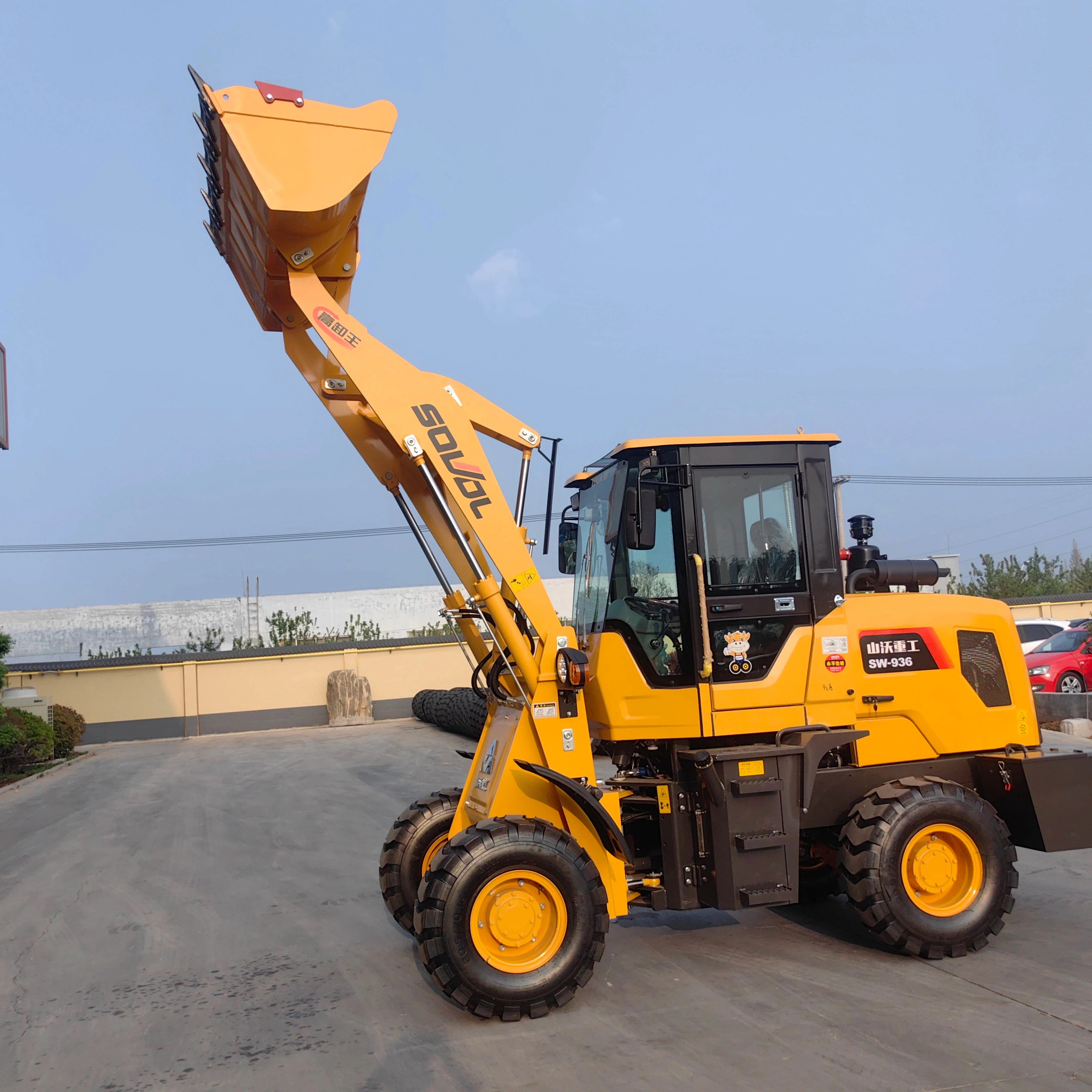 SOVOL  Mini Compact 1.5ton Wheel Loader with yunnei quanchai  Engine and axle 1-Year Warranty ZL915 Front end Loader