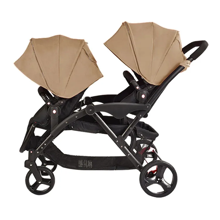 

New design double infant stroller pram pushchair baby carriage twinscustom