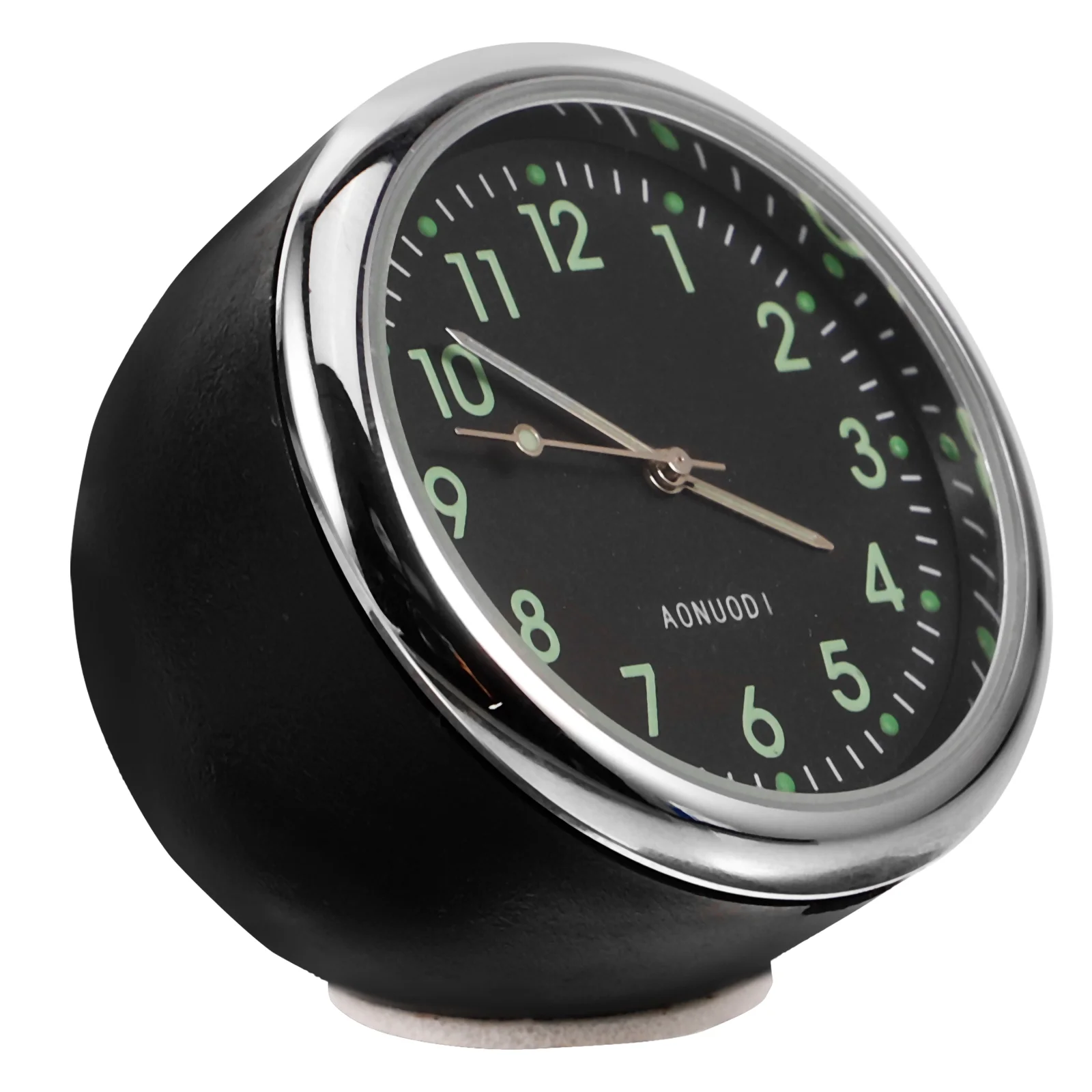 

Car Luminous Clock Time Dash Vehicle Mini Stick on Quartz Watches Truck Small Metal Auto Dashboard