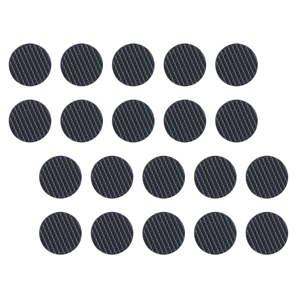

20 Pcs Guitar Pick Spacers Grips Vintage Small Supplies Black Adhesive Rubber Pad for