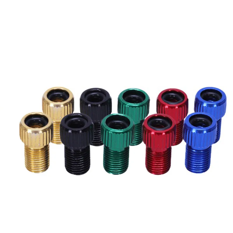 10Pcs Presta To Schrader Valve Adapter Converter Multicolor Bicycle Bike Tire Tube