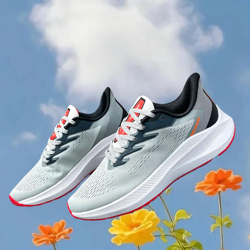 

Удобные кроссовки на шнуровке, мужские дышащие противоскользящие кроссовки, модная повседневная уличная обувь на мягкой подошве