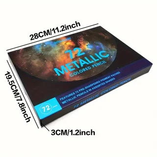 Brutfuner 50/72 цвета металлический карандаш для рисования эскизов набор мягкое дерево карандаш золотого цвета для канцелярских товаров для рукоделия