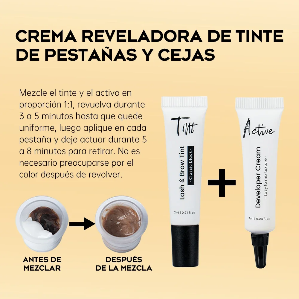 Gollee-Semi Permanente Sobrancelha Tint Set, Natural Clássico Black Eyelash Kit, duradoura sobrancelha, impermeável, novo