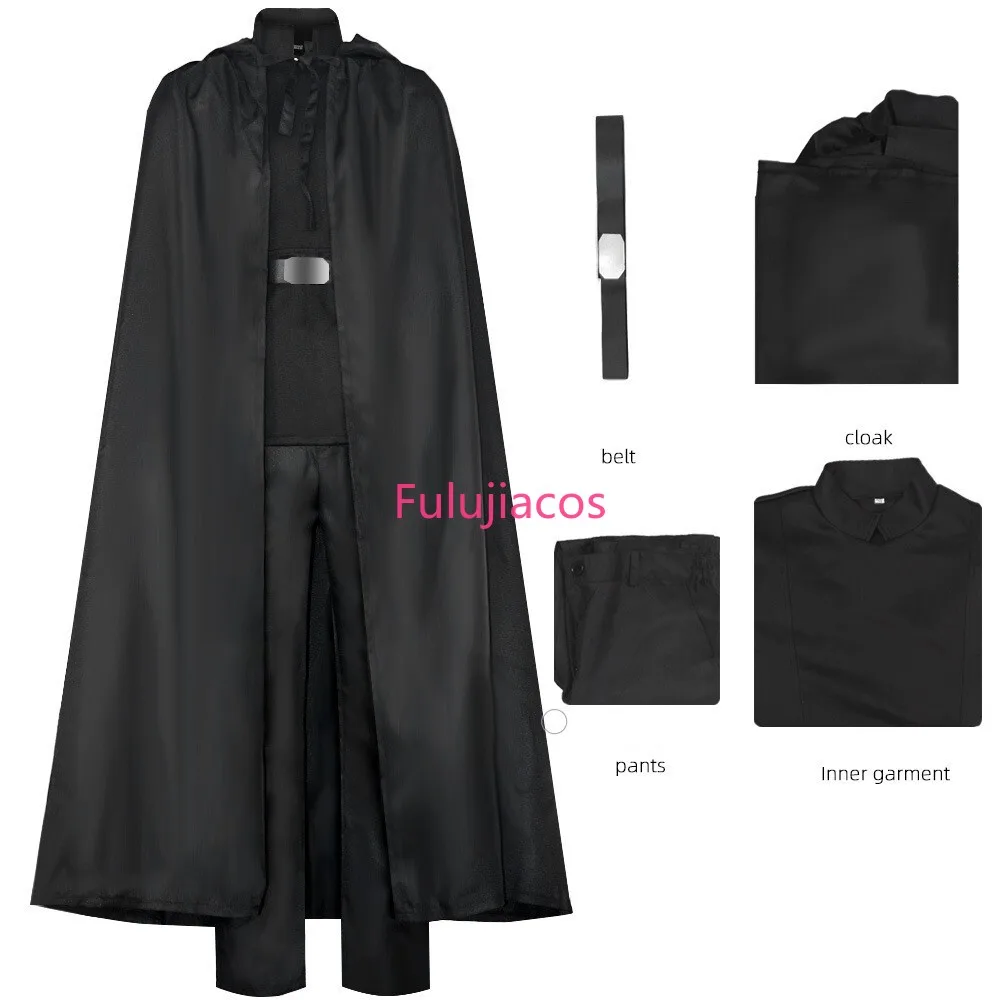 

Fulujiacos Luke Skywalker Cosplay Costume Cloak Full Set