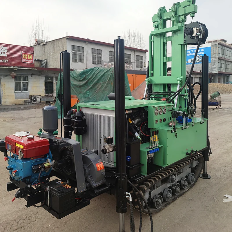 

Индивидуальная 180-метровая гусеничная пневматическая прецизионная буровая установка для водяных скважин премиум-класса