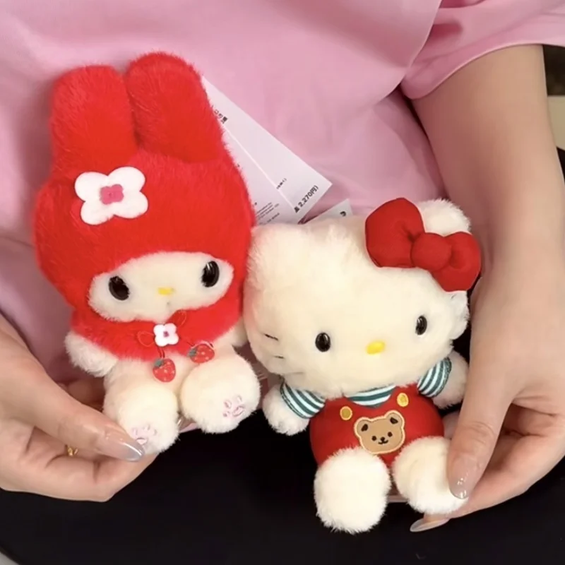 レトロサンリオぬいぐるみペンダントハローキティマイメロディソフトバッグチャームバックパック吊り下げ飾りかわいい収集価値のあるギフト
