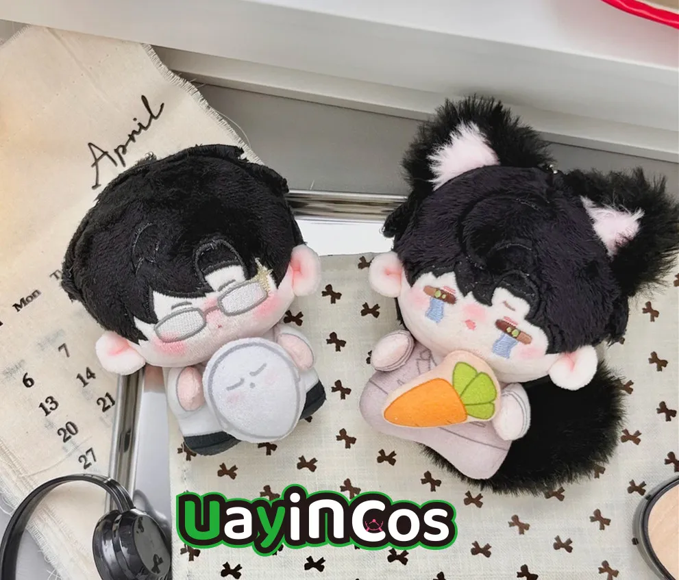 

10cm Zayne Love and Deepspace Zayne Anime Game Stuffed Plushies Doll Clothes Keychain Bag Pendant Toy Kids Halloween Gift