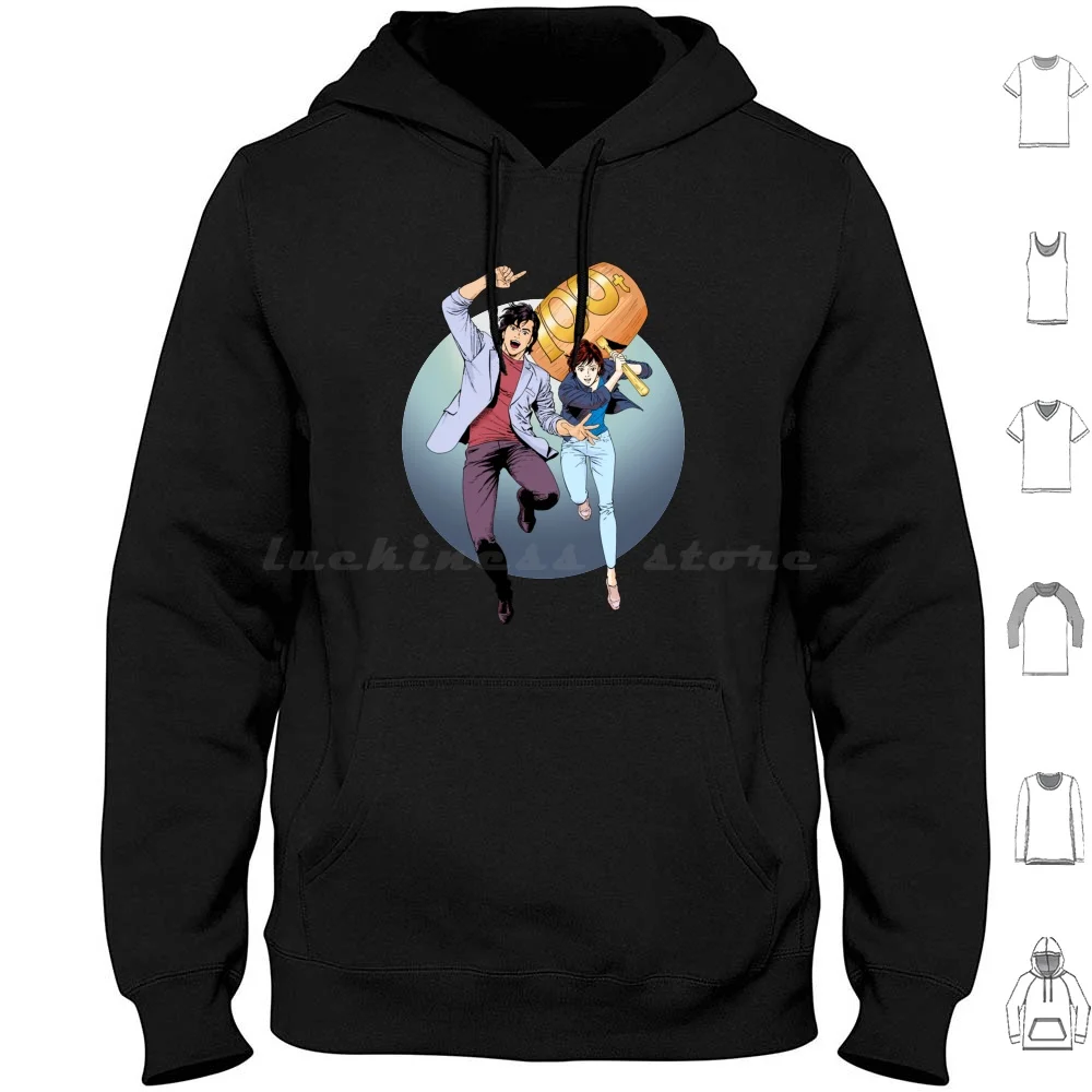 

City Hunter Alias Nicky Larson 100 Tonnes Hoodie cotton Long Sleeve City Hunter Alias Nicky Larson 100 Tonnes