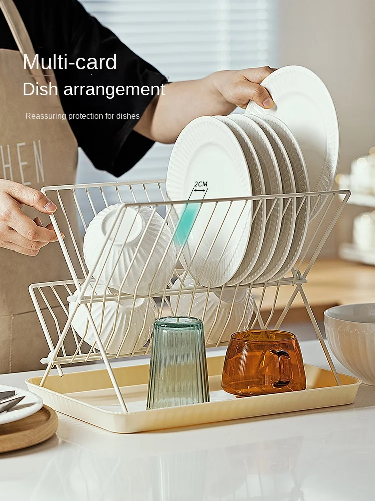 Modern housewives dishes storage rack multifunctional kitchen sink household folding table drain bowl rack rack