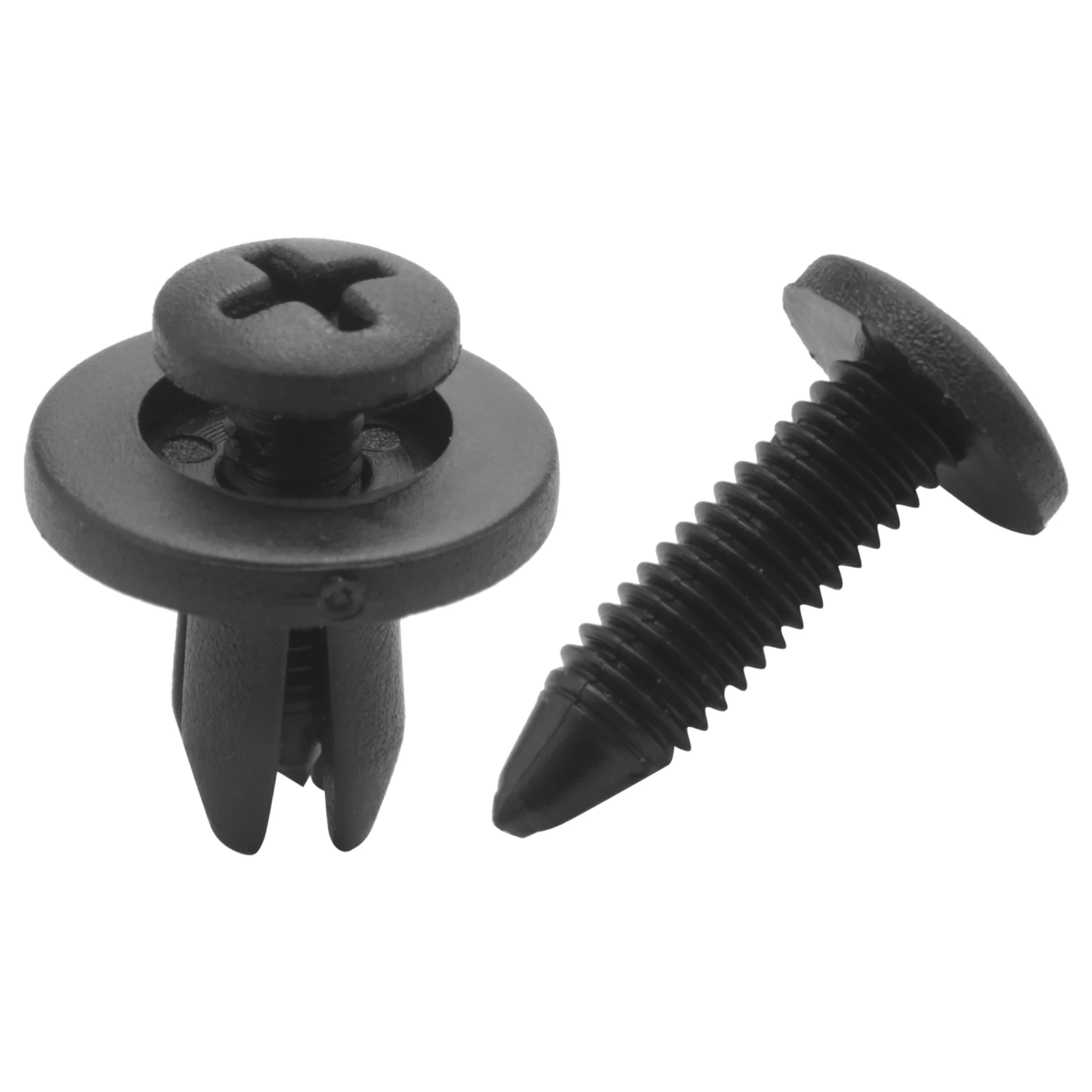 50pcs 6mm Plastic Push Type Rivet Bumper Pin Clips