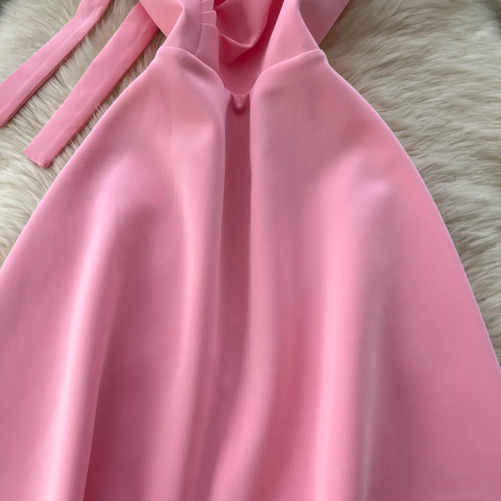 فستان مثير أنيق بدون أكمام للحفلات ثلاثي الأبعاد للنساء فساتين حفلات السهرة الكورية #6