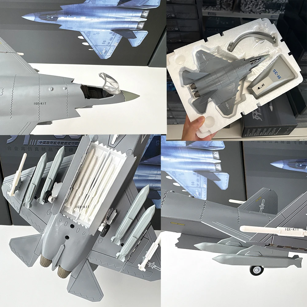 1-72スケール-j35-中国空軍-j-35戦闘機-75周年記念-ダイキャスト製-完成品-軍用機モデル-コレクション装飾品