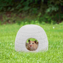 Ceramic Hamster House Small Hideout Hamster Cave House Nest Hut Cage for Chinchilla Hamster Small Animals