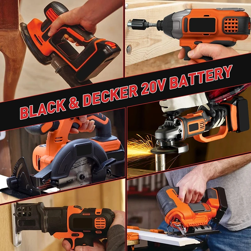 6Ah High Capacity LBX20 Replac - Black+Decker Tool 20V Max review and price
