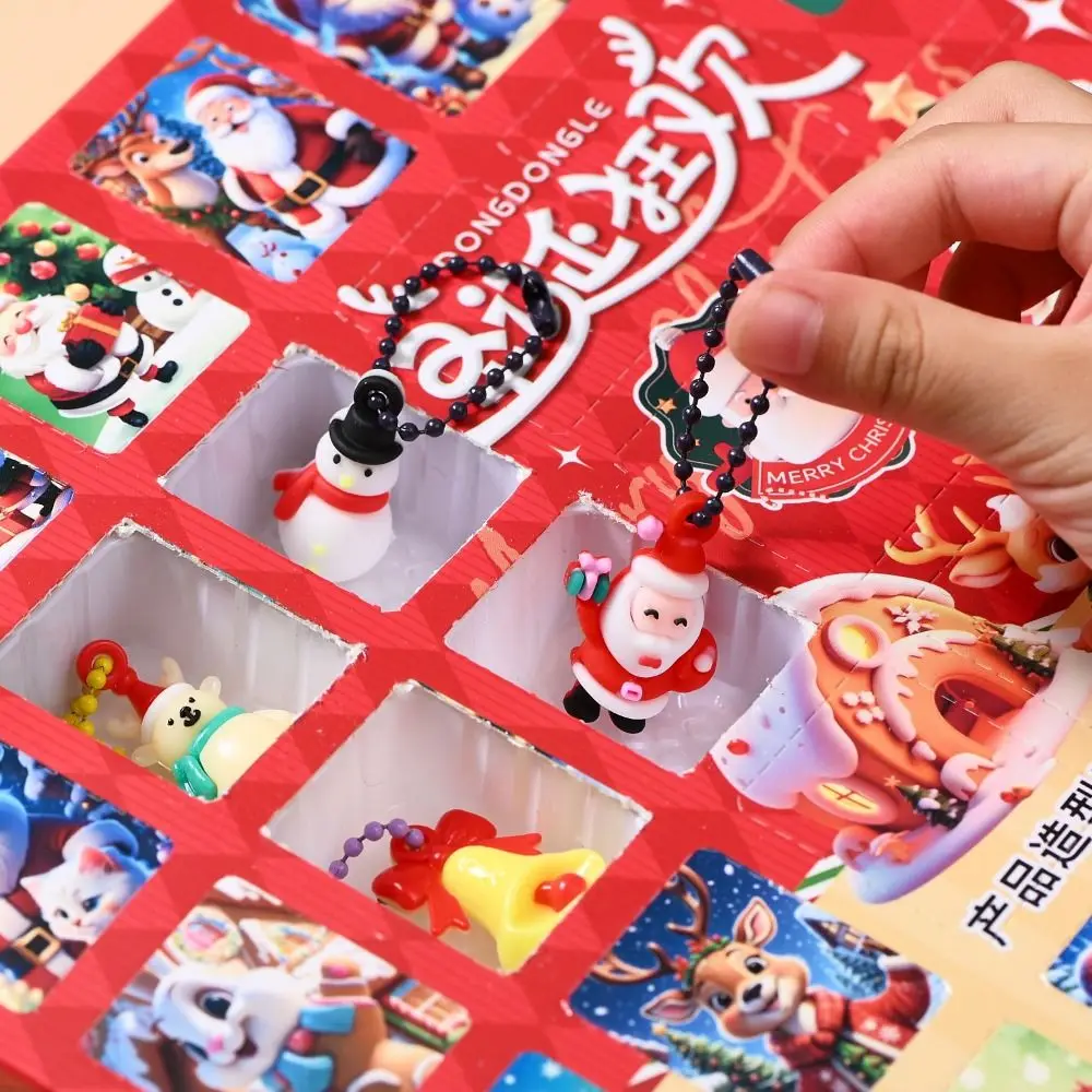 

Kapybala Anime Doll Keychain Santa Claus Silicone Christmas Dolls Cartoon Pendant Kawaii Christmas Tree Cartoon Mini Model Toy