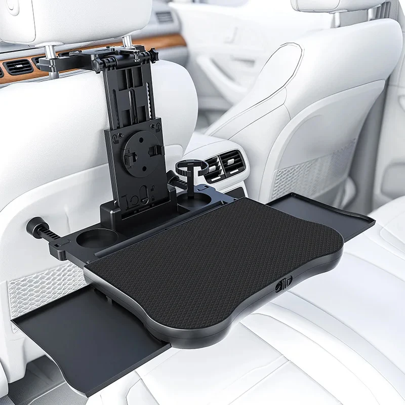 

Car Backseat Desk Expandable Laptop Dining Table with Non-Slip Pad Device Holder for Work Universal Car Interior Accessories
