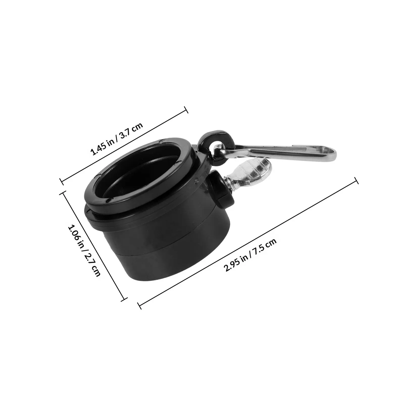 4Pcs Premium Rotating Flagpole Rings Plastic Flag Mounting Clips for Grommet Flags No Deformation No Cracking Flagpole