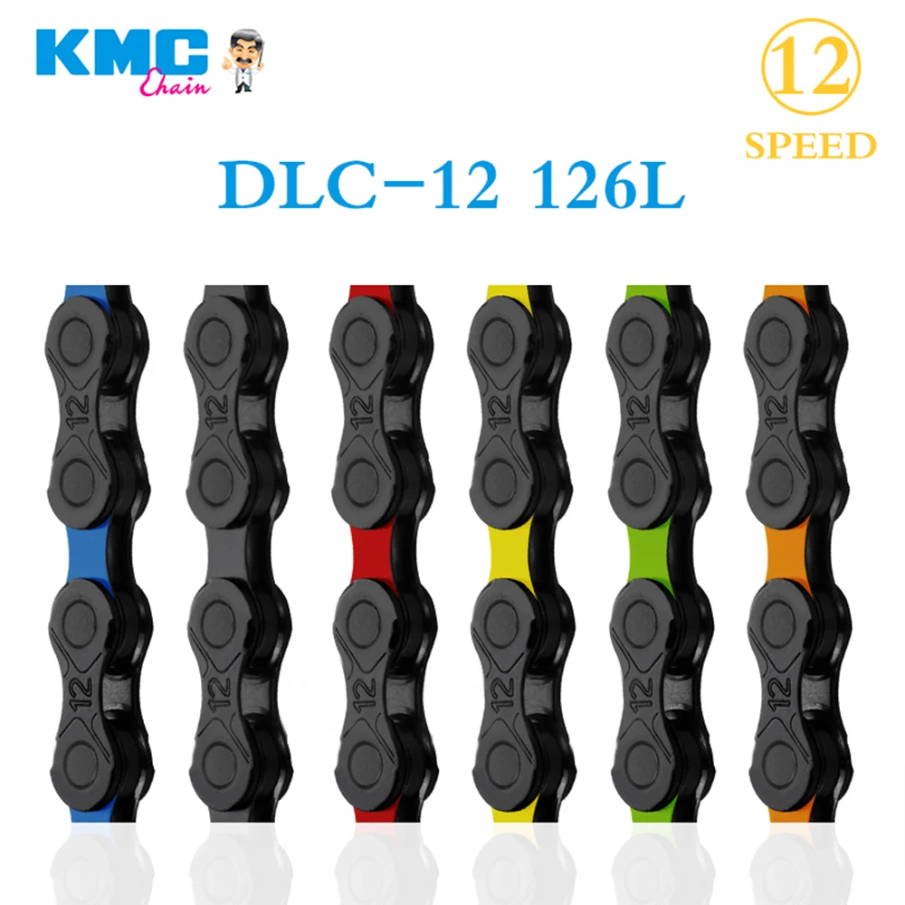 KMC DLC Bike Chain 12V MTB Diamond Black Red Blue Green Yellow Mountain Bicycle 12S X12 12 Speed Accessories For SHIMANO Sram