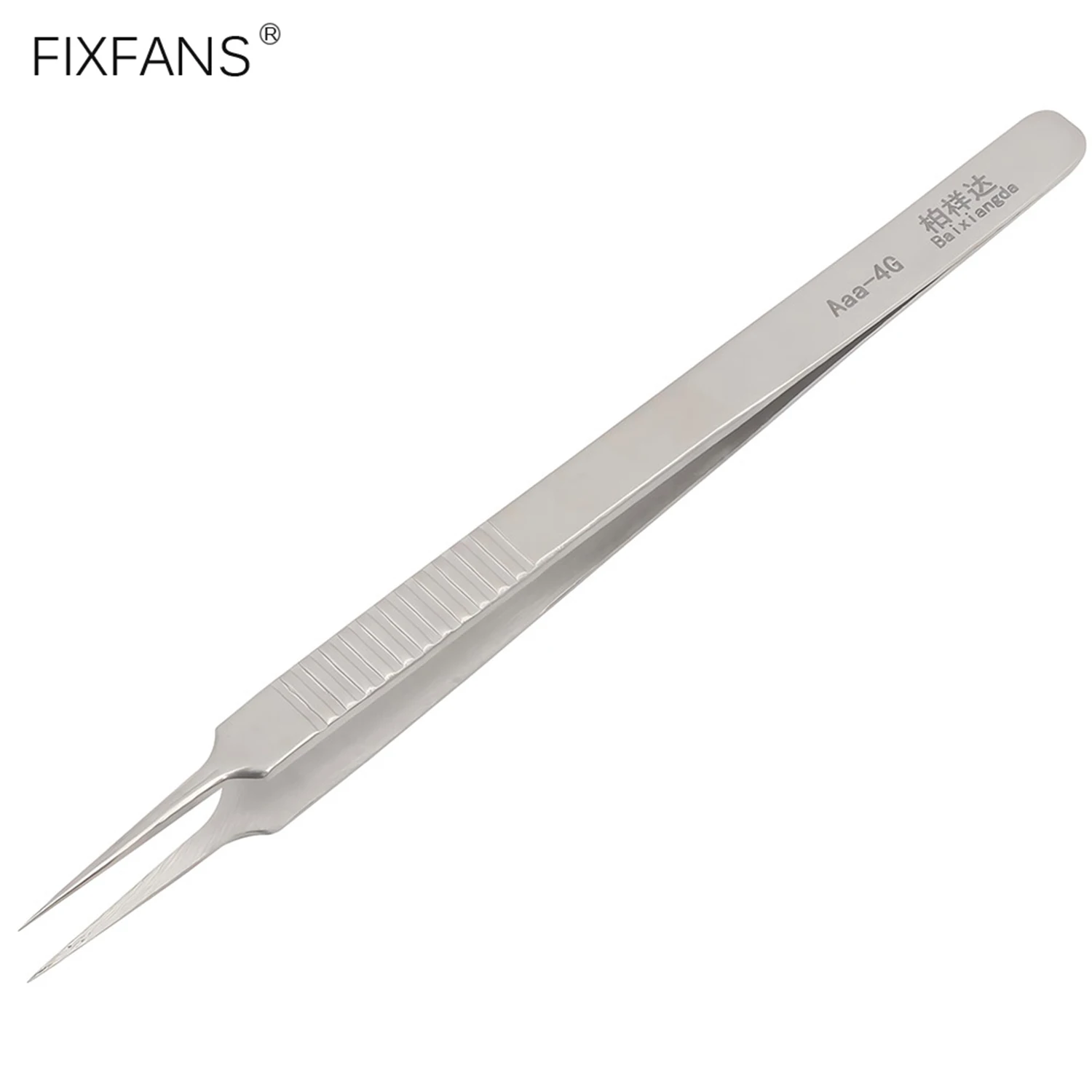 16cm Long Stainless Steel Tweezers Professional Fine Point Sharp Tip Precision Tweezers for Mobile Phone BGA SMD Soldering Tool