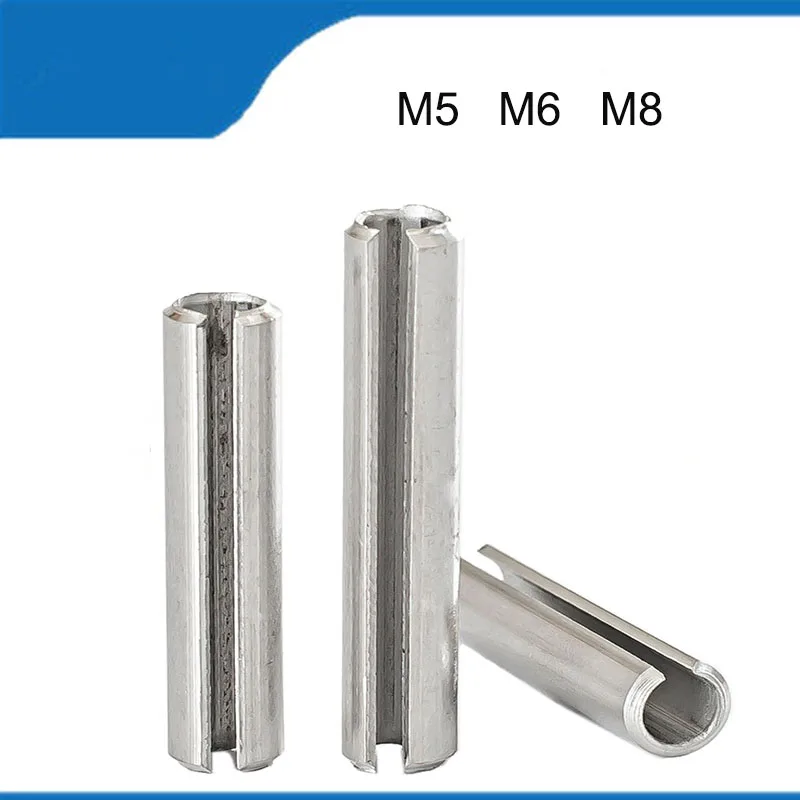 

GB879 Standard Part M5 M6 M8 50PCS 304 Stainless Steel Cylindrical Elastic Pin Locating Pin Cotter Pin Spring Pin