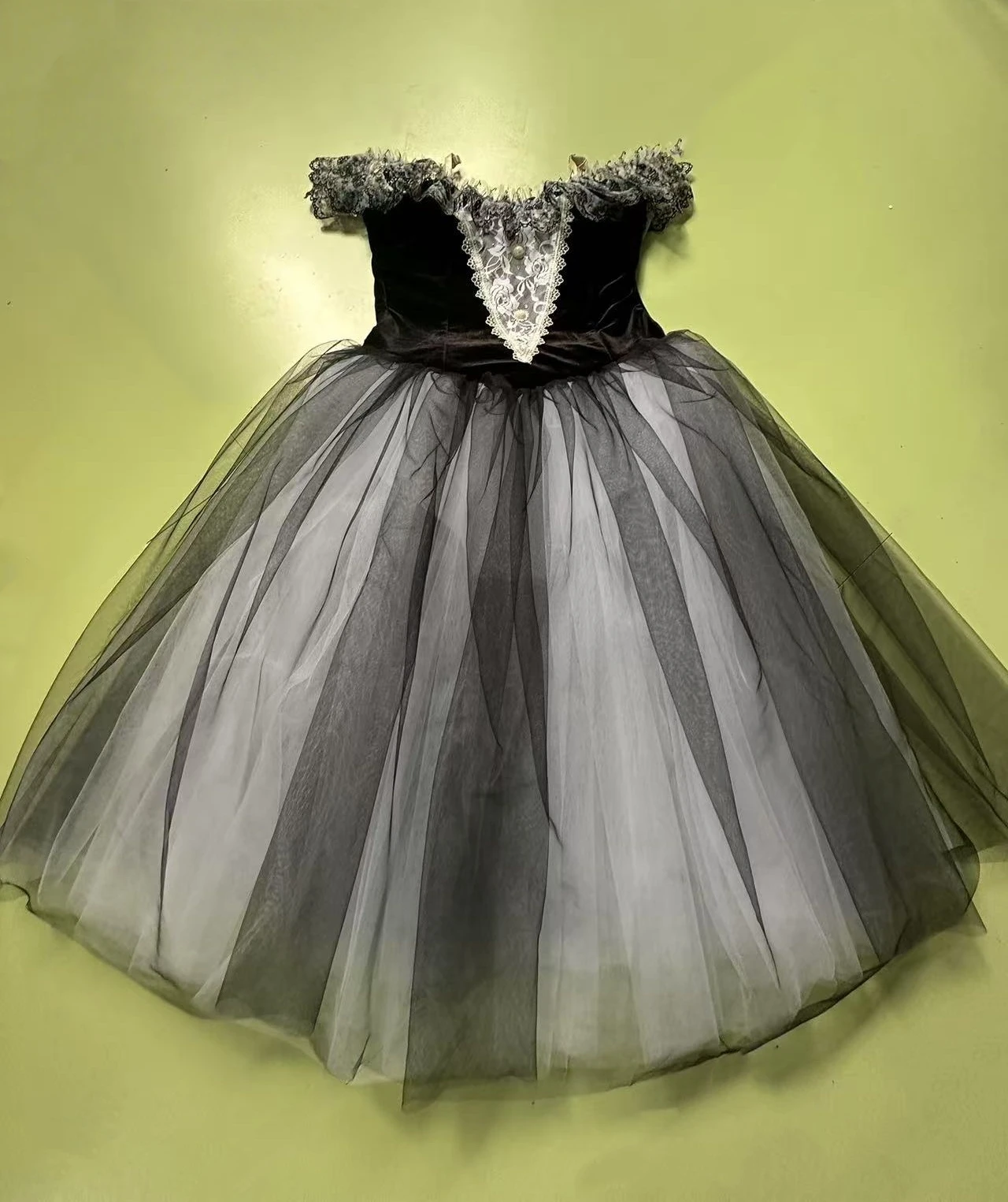 

Black Ballet Dress Long Professional Ballet Tutu For Girls Children Ballerina Costumes Adult Women Spanish Dance Dress