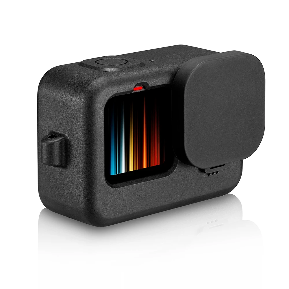 黒の強化ガラスモバイルスクリーンプロテクター,goproヒーロー11用の保護フィルム,スクリーンプロテクター,go pro 9,アクセサリー