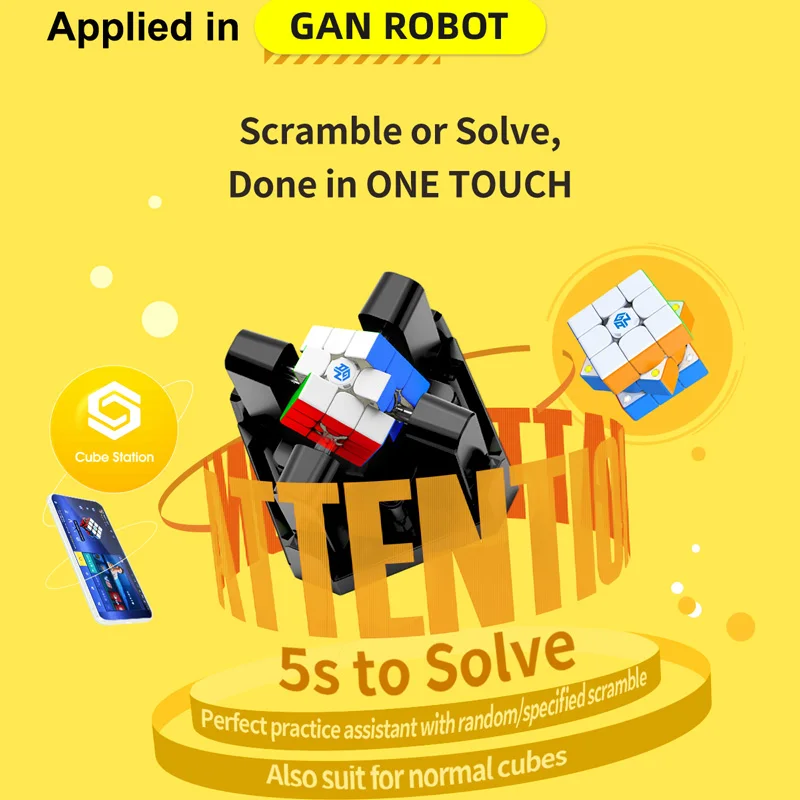 GAN356 i Carrys Ai Smart Magnetic Magic Cube GAN 356i 3x3x3 Professional Speed Puzzle 3x3 3×3 Children Toy Speedcube Cubo Magico